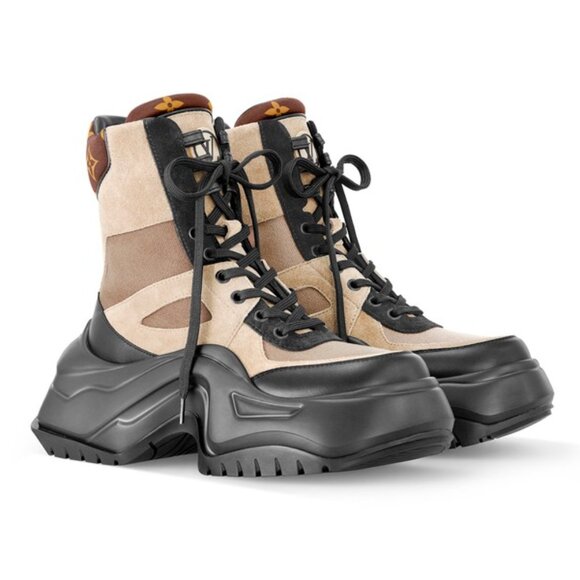 NIB Authentic Louis Vuitton Wmns Archlight 2.0 Platform Ankle Boot 'Khaki Green' - Picture 6 of 12